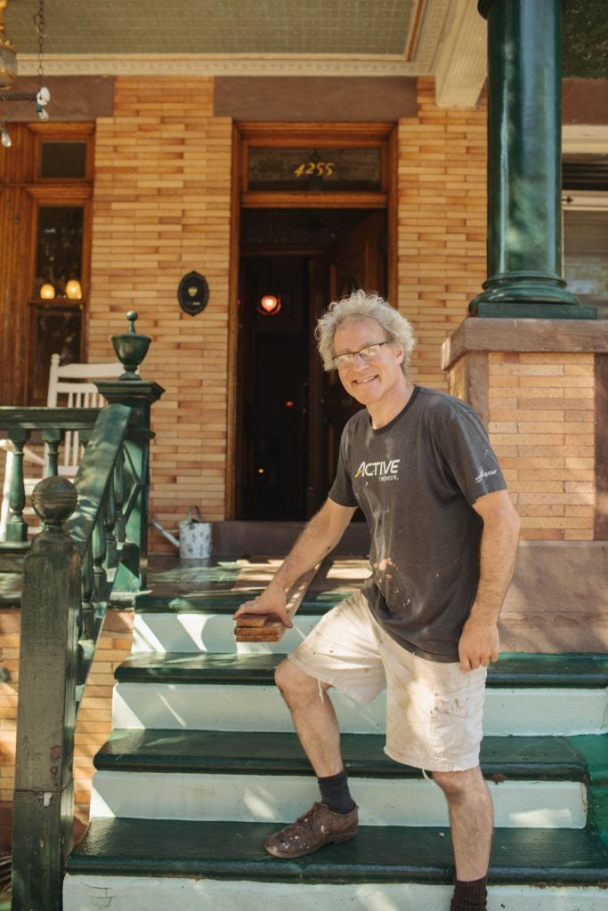 Sean Solomon moved to Viola Street in 1995 and has lovingly restored his house. 