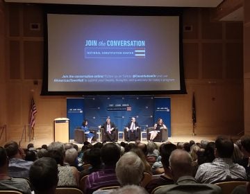 Panelists at the National Constitution Center Annual Supreme Court Review discussed and analyzed the court’s 2017-2018 term Tuesday in Philadelphia. (Maya Aphornsuvan/ for WHYY)