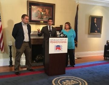 State GOP Chairman Val DiGiorgio held a press conference Wednesday to decry the self-described Democratic Socialists who have won primaries in Pennsylvania. (Photo by AP)