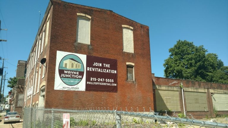 Northwest of the Wayne Junction train station, 137-45 Berkley St. is part of developer Ken Weinstein's sweeping plan. (Jake Blumgart/PlanPhilly)