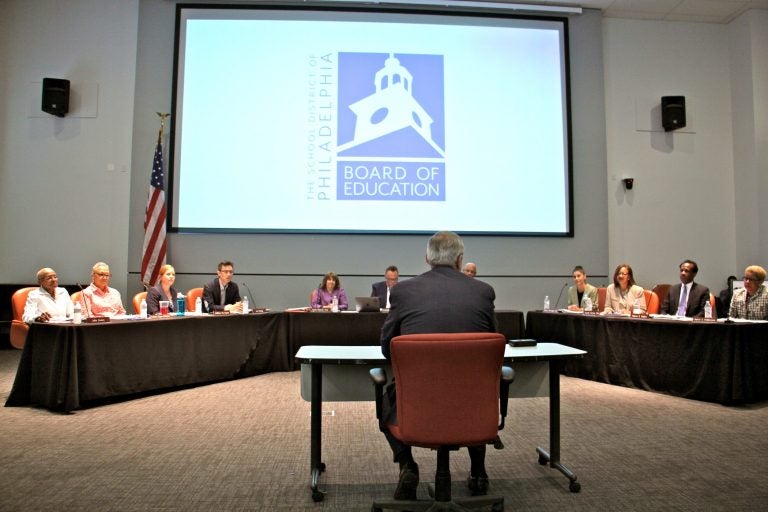 Philadelphia Mayor Jim Kenney addresses the city's new local Board of Education at their first meeting since the dissolution of the state-appointed School Reform Commission.