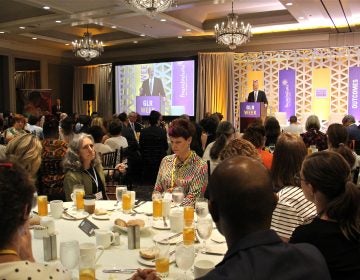 Gov. Tom Wolf speaks at Grade Level Reading Week in Philadelphia. The group is focused on grade level reading by third grade, an important predictor of success in school.