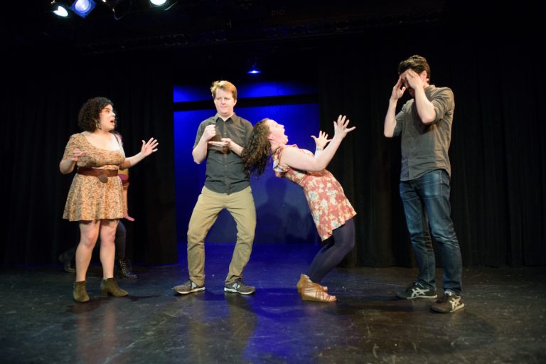 Twice a month, players from Philly Improv Theater invent a musical on the spot. (Sam Abrams Photography)