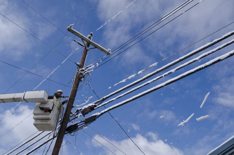 Currently, the federal government has jurisdiction over attachments to telephone poles in Pennsylvania. A proposal from the state Utility Commission would change that. (AP Photo/John Flavell)