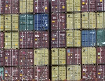 In this Thursday, July, 5, 2018 photo, a bay of 40-foot shipping container fill the stern of a container ship at the Port of Savannah in Savannah, Ga. The United States and China launched what Beijing called the 