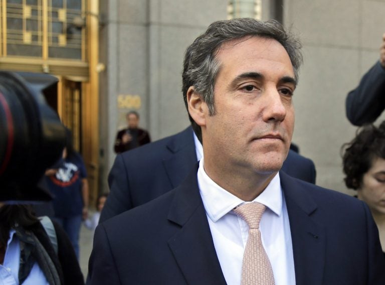 In this April 26, 2018 file photo, Michael Cohen leaves federal court in New York. (Seth Wenig/AP Photo, File)