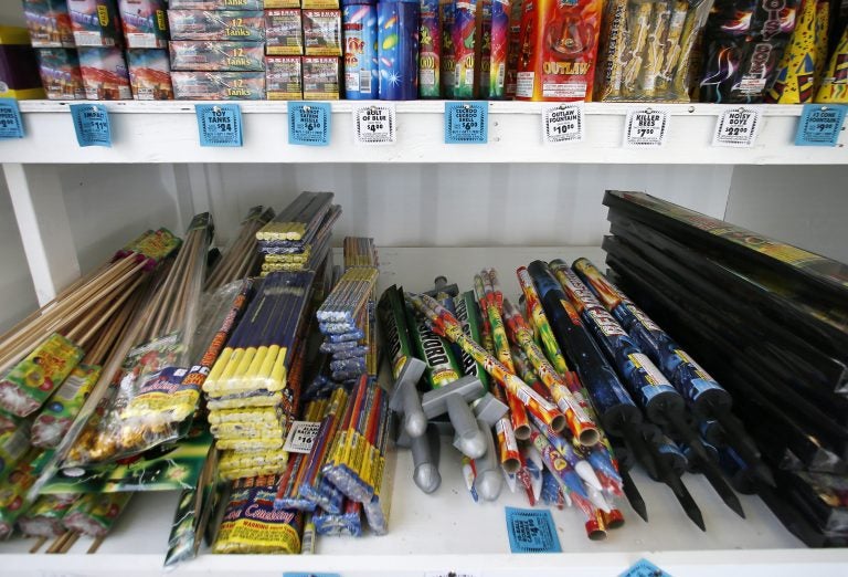 An assortment of fireworks on a shelf for sale. (Tony Gutierrez/AP Photo, file)