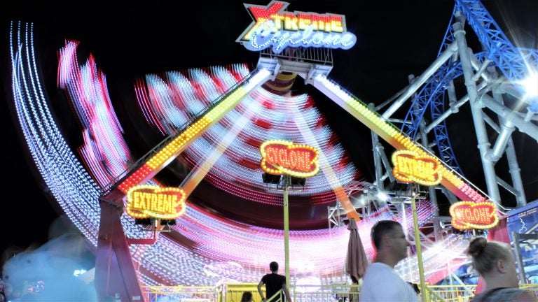 The Cyclone at Playland’s Castaway Cove spins around