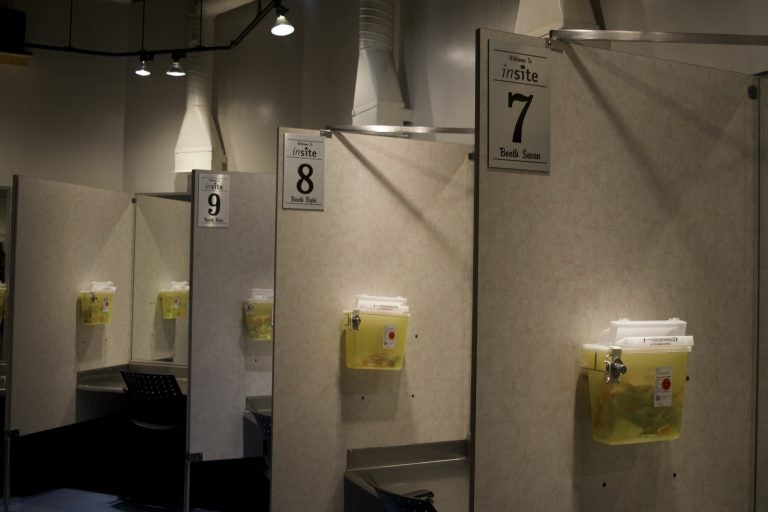 Inside Insite, North America’s first public supervised injection facility, located in Vancouver. Photo by Elana Gordon/WHYY