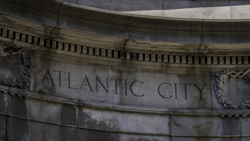 Atlantic City's World War I monument was built in 1922 . (Anthony Smedile for WHYY)