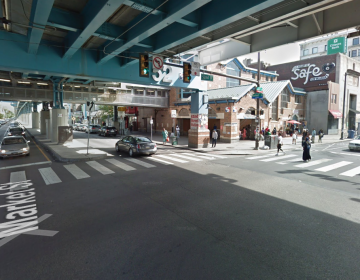 A view under the El at 52nd Street in West Philadelphia.