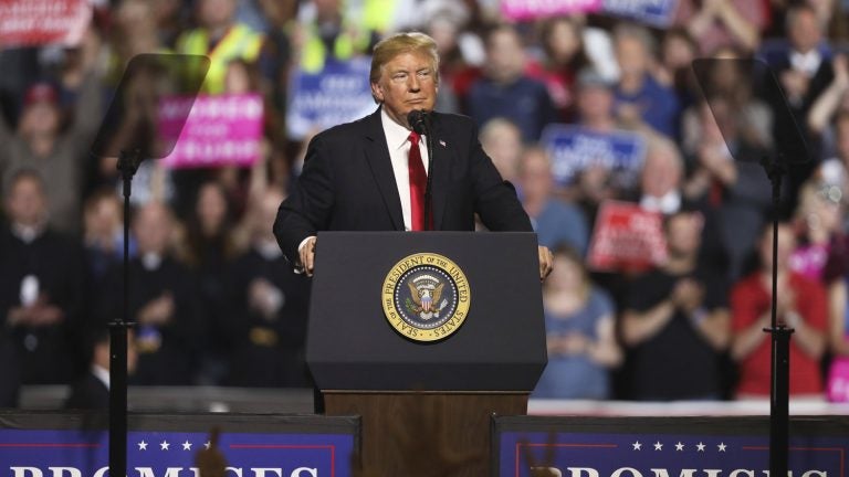 President Trump said at a rally Thursday in Great Falls, Mont., that he is confident about going into a planned July 16 meeting with Russian President Vladimir Putin. (Jim Urquhart/AP)