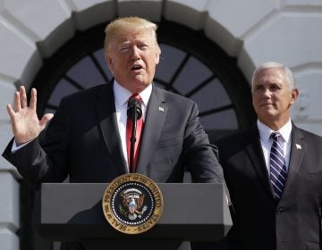 Speaking at the White House, President Trump called Friday's report of 4.1 percent economic growth in the second quarter 