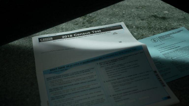 The Justice Department has ended the $61 million contract for 2020 census forms that the U.S. Government Publishing Office awarded to the now-bankrupt printing company Cenveo, which has already produced materials for this year's census test run.
(Claire Harbage/NPR)
