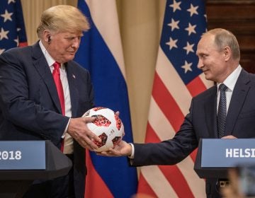 President Trump now says he worries Russian President Vladimir Putin is interfering with U.S. democracy — in order to help Democrats this fall. (Chris McGrath/Getty Images)