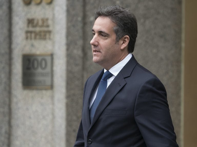 Michael Cohen, a longtime personal lawyer and confidante for President Donald Trump, leaves the United States District Court Southern District of New York on May 30, 2018 in New York City.