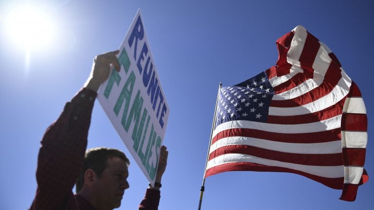Demonstrators gathered last month outside a detention facility near El Paso, Texas, to protest the Trump administration's 
