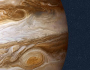 The planet Jupiter now has a total of 79 identified moons. (QAI Publishing/UIG via Getty Images)
