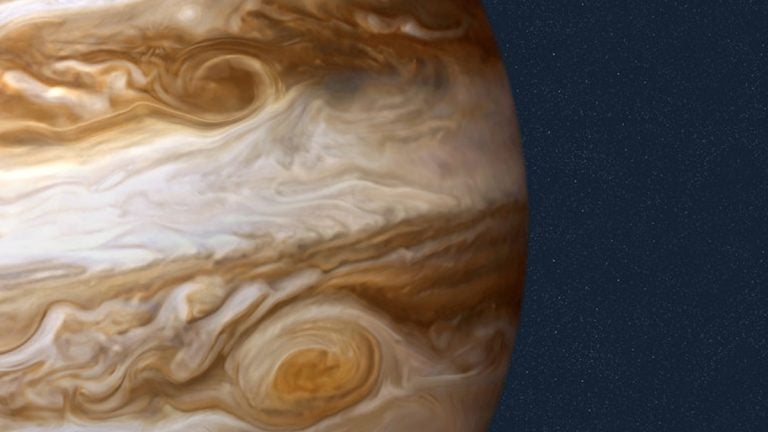 The planet Jupiter now has a total of 79 identified moons. (QAI Publishing/UIG via Getty Images)