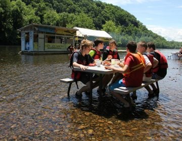 Located in a remote spot on the Delaware River tubing route, the Famouse River Hot Dog Man is the only game in town for tubers, whose lazy journeys can last four to six hours.