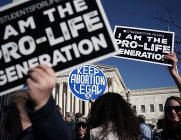 Activists outside the Supreme Court in January voiced their support for abortion rights nationwide.
(Alex Wong/Getty Images)