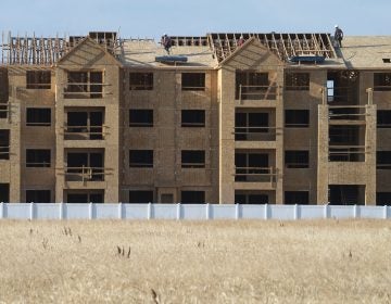 New construction rises over an empty field in Meridian, a suburb of Boise, Idaho. Today, home values have rebounded, but people who want to buy a new home are often priced out of the market.(Kyle Green for NPR)