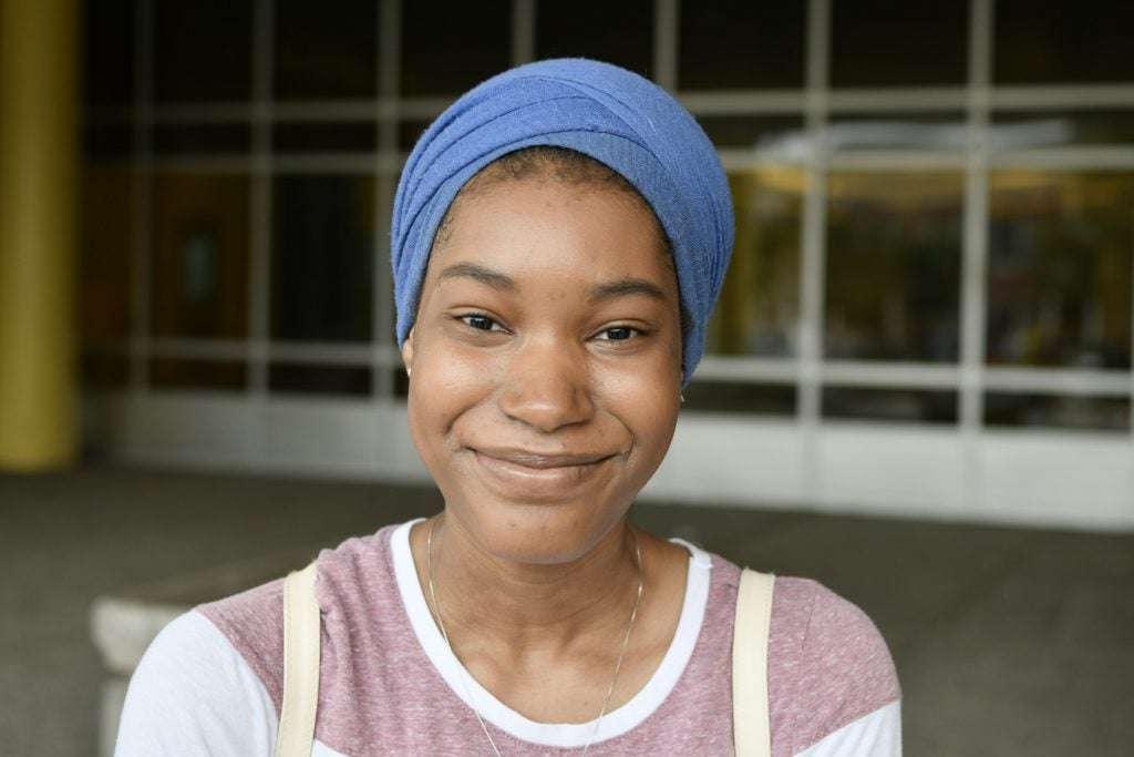 Sahar Kariem, 18, residing in Reading, Pa., and originally of southern California will be a first-time voter during the upcoming mid-term elections. 