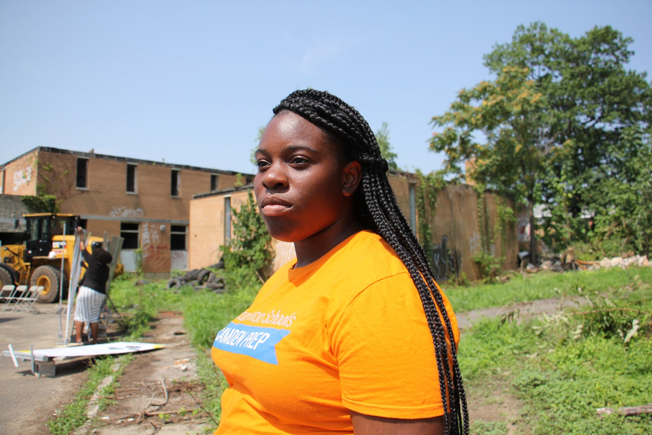 Camden resident Tiffani Queensbury looks forward to a day when the contaminated Camden Labs site will become an extension of Whitman Park. According to organizers, that could happen as early as next summer.