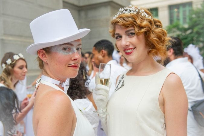 Amanda Healy (left) and Marietta Bieberfeld pose for a photo.(Jonathan Wilson for WHYY)