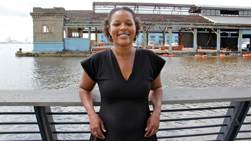 Poet Yolanda Wisher will be among the first 14 artists to set up shop on the Cherry Street Pier. (Emma Lee/WHYY)