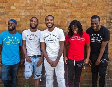 Nafis Middleton, owner of Started With Nothing Entertainment, and a crew of friends he considers brothers, produce positive videos that teach life lessons. (Kimberly Paynter/WHYY)
