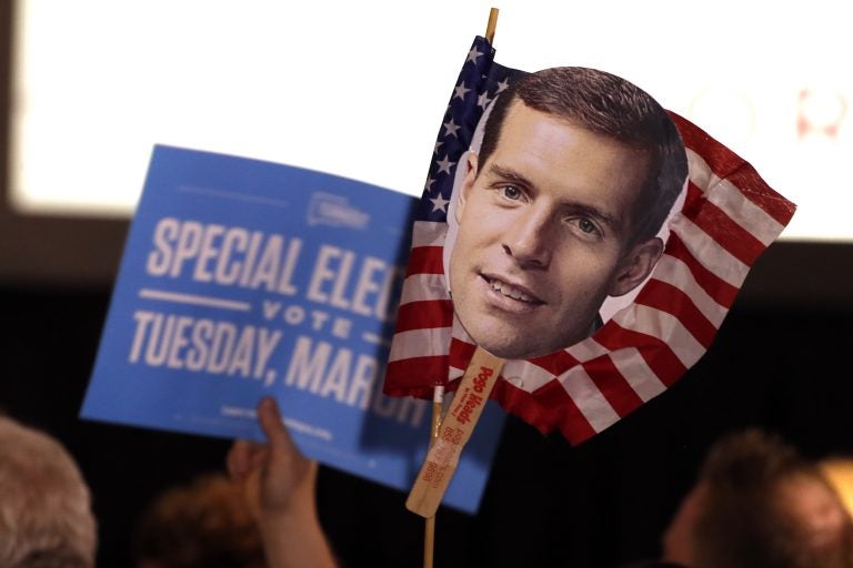 An AP analysis held up Conor Lamb's victory over Republican Rick Saccone in Pennsylvania as an example of strong enthusiasm from Democrats. (AP Photo/Gene J. Puskar)
