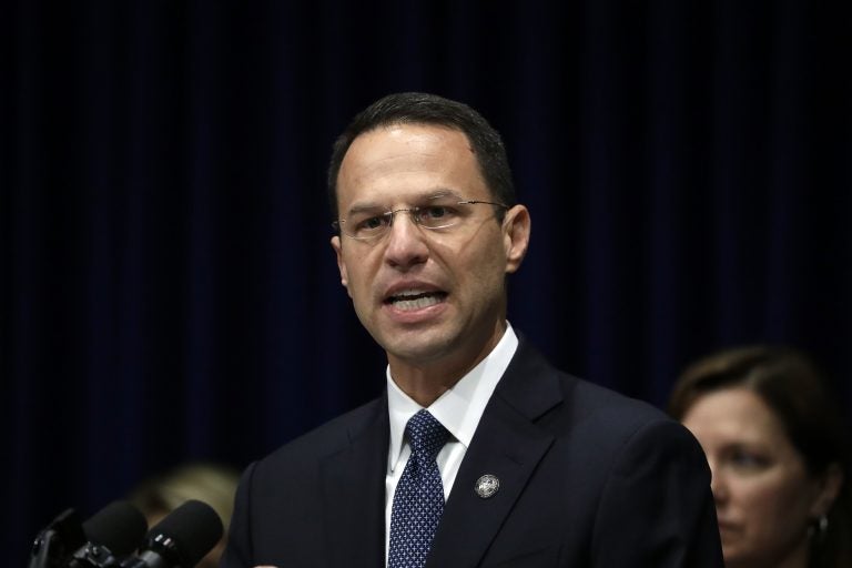 Pennsylvania Attorney General Josh Shapiro says more charges await following an investigation into decades of cases of the Catholic clergy sexually abusing children.  (AP Photo/Matt Rourke)