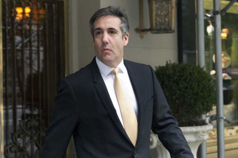 Michael Cohen, former personal lawyer to President Donald Trump, leaves his apartment building, in New York, Tuesday, Aug. 21, 2018. (Richard Drew/AP Photo)