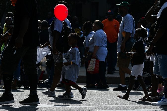 Annual Labor Day Parade on Columbus Boulevard, on Monday. (Bastiaan Slabbers for WHYY)