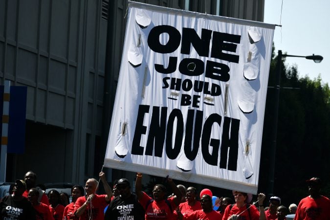 Annual Labor Day Parade on Columbus Boulevard, on Monday. (Bastiaan Slabbers for WHYY)