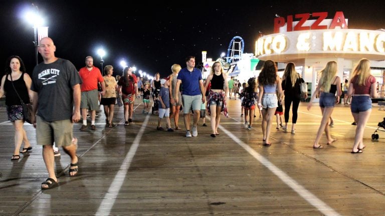 The boardwalk in Ocean City, N.J.