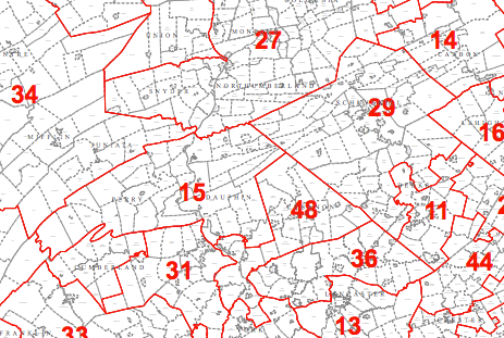 A portion of the Pennsylvania legislative district map. (Commonwealth of Pennsylvania)