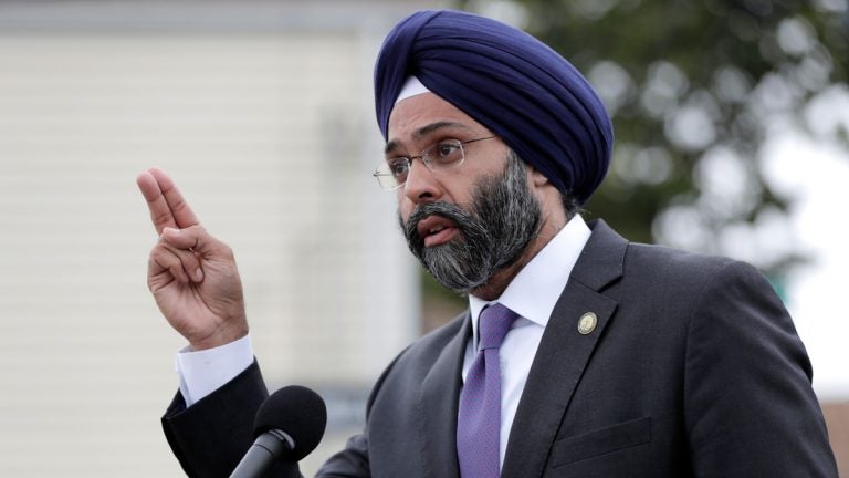 New Jersey Attorney General Gurbir Grewal speaks during a news conference. (AP Photo/Julio Cortez)