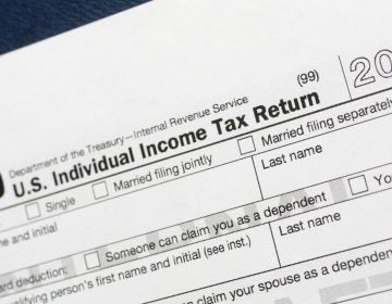 A 1040 U.S. Individual Income Tax Return form for 2018.