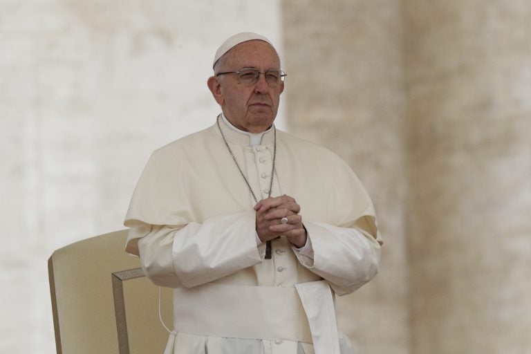 Pope Francis, shown here in May
(Andrew Medichini/AP)