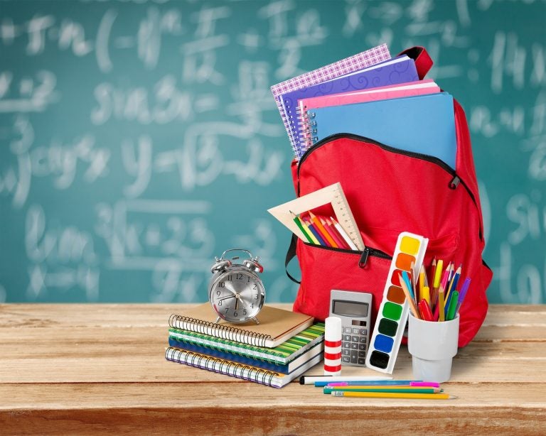 Back school backpack and supplies. (Photo Courtesy/BigStock)