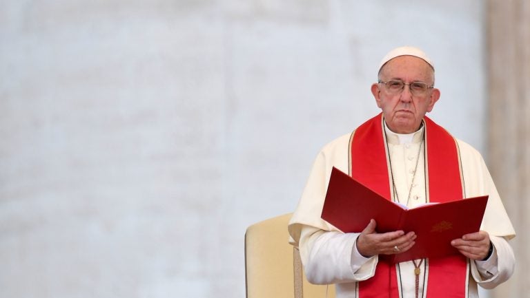 Pope Francis addresses the International Pilgrimage of the Ministrants last month in St. Peter's Square in the Vatican.