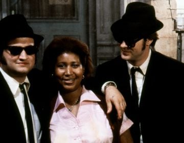 Aretha Franklin was in her element with comedians John Belushi and Dan Aykroyd on the set of The Blues Brothers. (Sunset Boulevard/Corbis via Getty Images)
