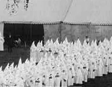 The KKK assembled in Portland, Maine, in 1923. (Library of Congress)