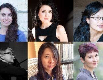 The Philadelphia Orchestra will hold a workshop featuring the music of six women composers. 
Top row:  Eötvös, Hilary Purrington,  Xi Wang. Bottom row: Robin Holcomb, Chen-Hui Jen, and Nina C. Young. (Photo courtesy of the Philadelphia Orchestra)