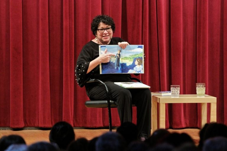 U.S. Supreme Court Justice Sonia Sotomayor talks about a passage from her children's book, 