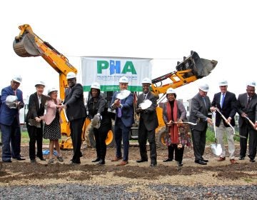 Federal, state and local officials break ground on Norris Apartments Phase III, a project to replace the Norris Homes near Temple University.