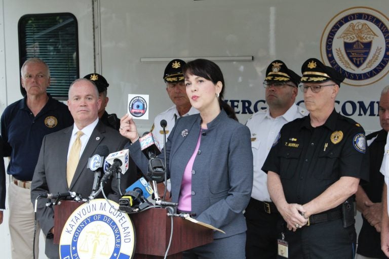 Delaware County, District Attorney Katayoun M. Copeland announces a countywide community law-enforcement camera partnership program for homeowners and businesses to register their camera systems and help investigators obtain video footage and evidence.