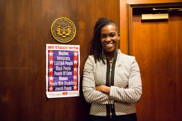 Executive Director of the Office of LGBT Affairs Amber Hikes (Kimberly Paynter/WHYY)